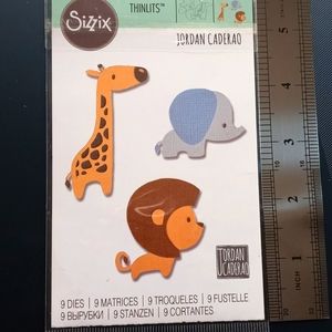 Sizzix Thinlits Baby Jungle Animals Dies